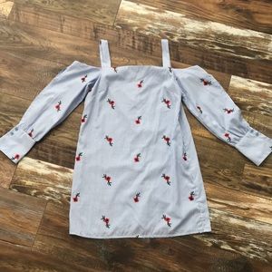 Cut out shoulder dress